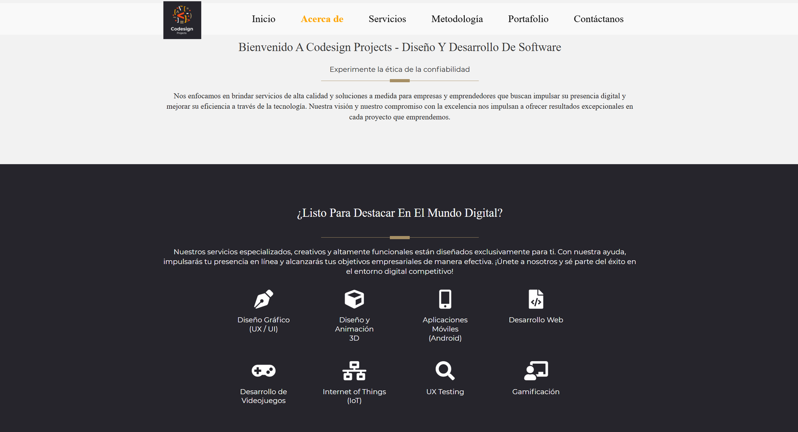Codesign Projects — Servicios